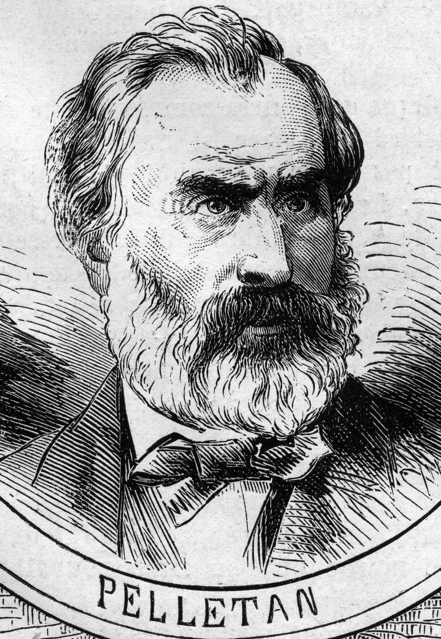 1870-es háború – Nemzetvédelmi Kormány: Eugene Pelletan (1813-1884), az 1870-es ideiglenes kormány tagjának portréja. Metszet a „” Le Monde Illustré” 706. számában, október 22. alkotó: French School