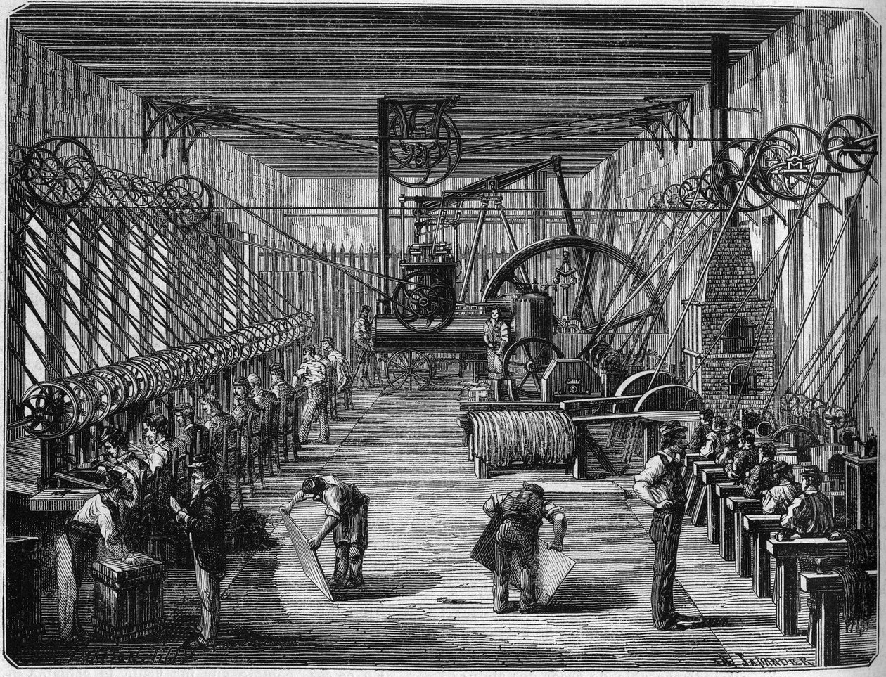 1870-es háború: Robbanókapszula-gyártó üzem (kapszula). Bayonne, Pyrenees Atlantique (64) alkotó: French School