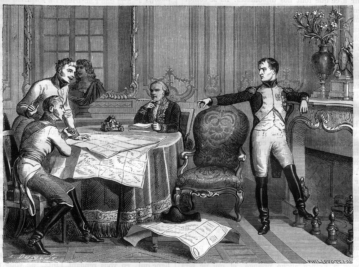 Az ötödik koalíció háborúja 1809 – Schonbrunni béke, október 14. alkotó: French School