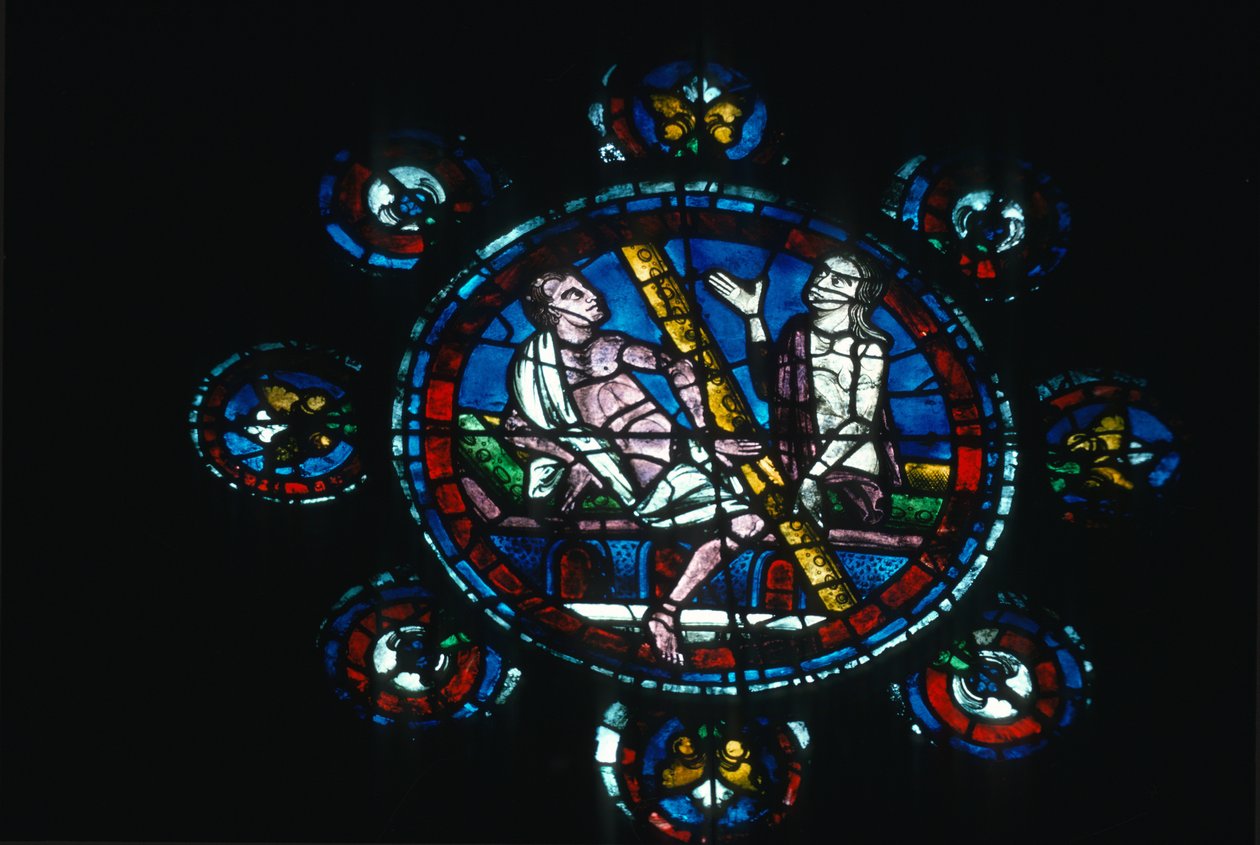 Nyugati rózsaablak alkotó: French School