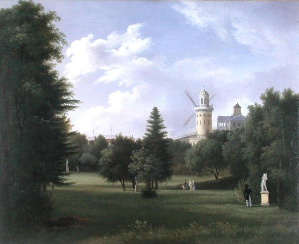 Szélmalom a párizsi Folie-Beaujonban, 1830 körül (olaj, vászon) alkotó: French School