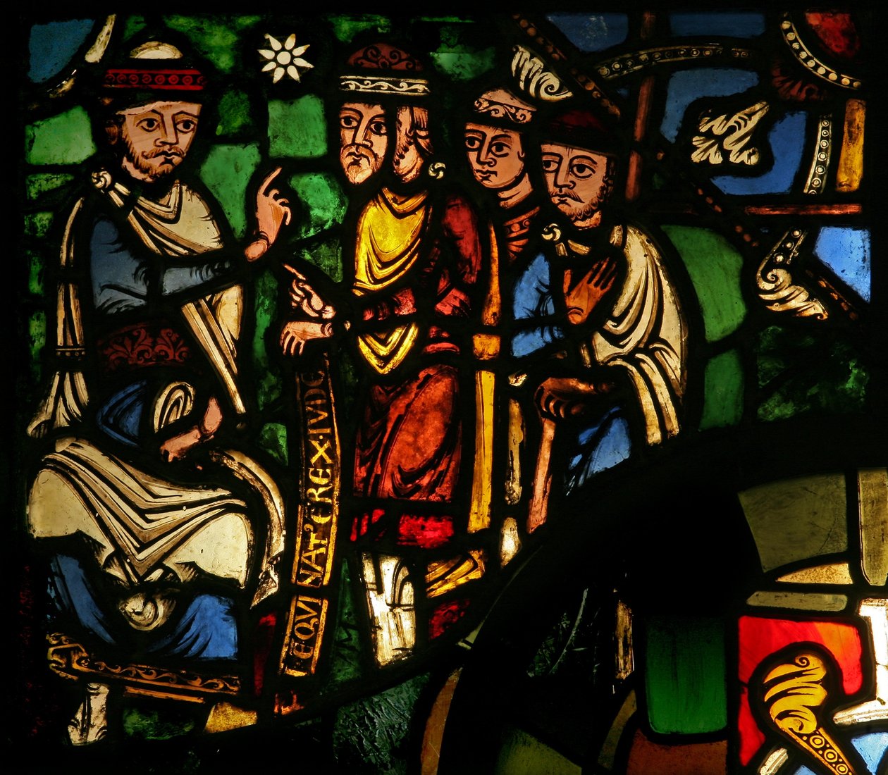 Ablakkincstár – A mágusokat Heródesszel ábrázolva alkotó: French School