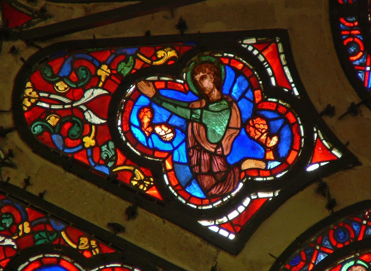 A Ww ablak egy apostolt ábrázol? alkotó: French School