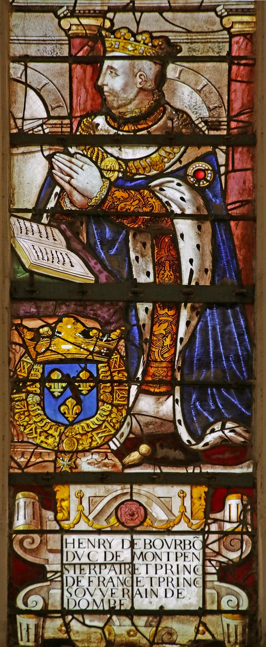 Henri de Bourbont ábrázoló ablak (ólomüveg) alkotó: French School