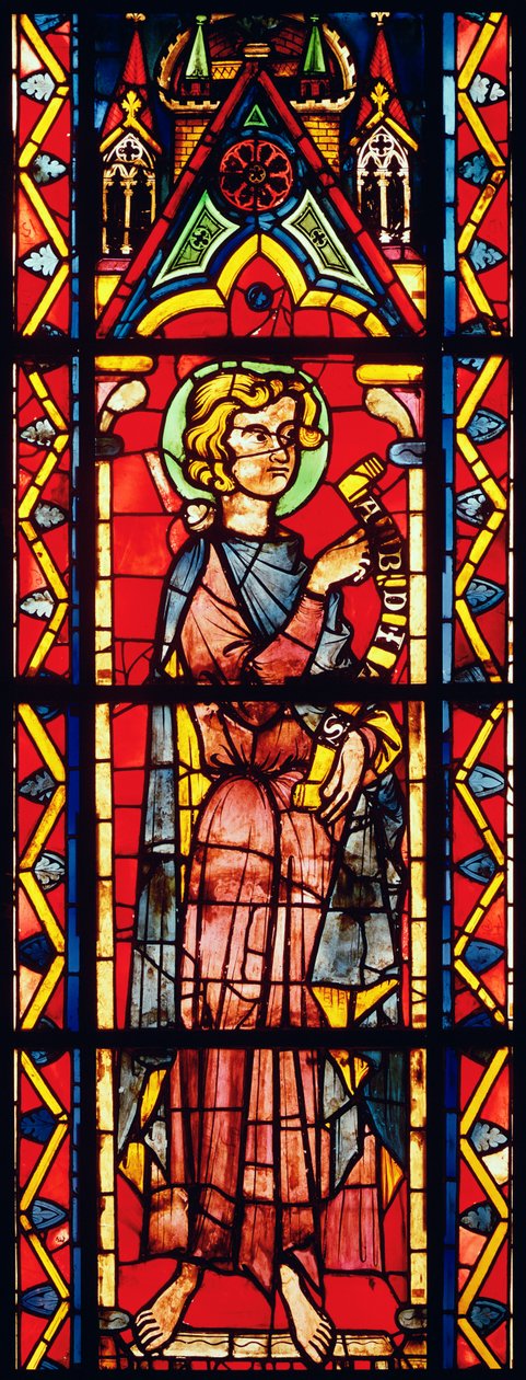 Abdia prófétát ábrázoló ablak, 1270-75 körül alkotó: French School