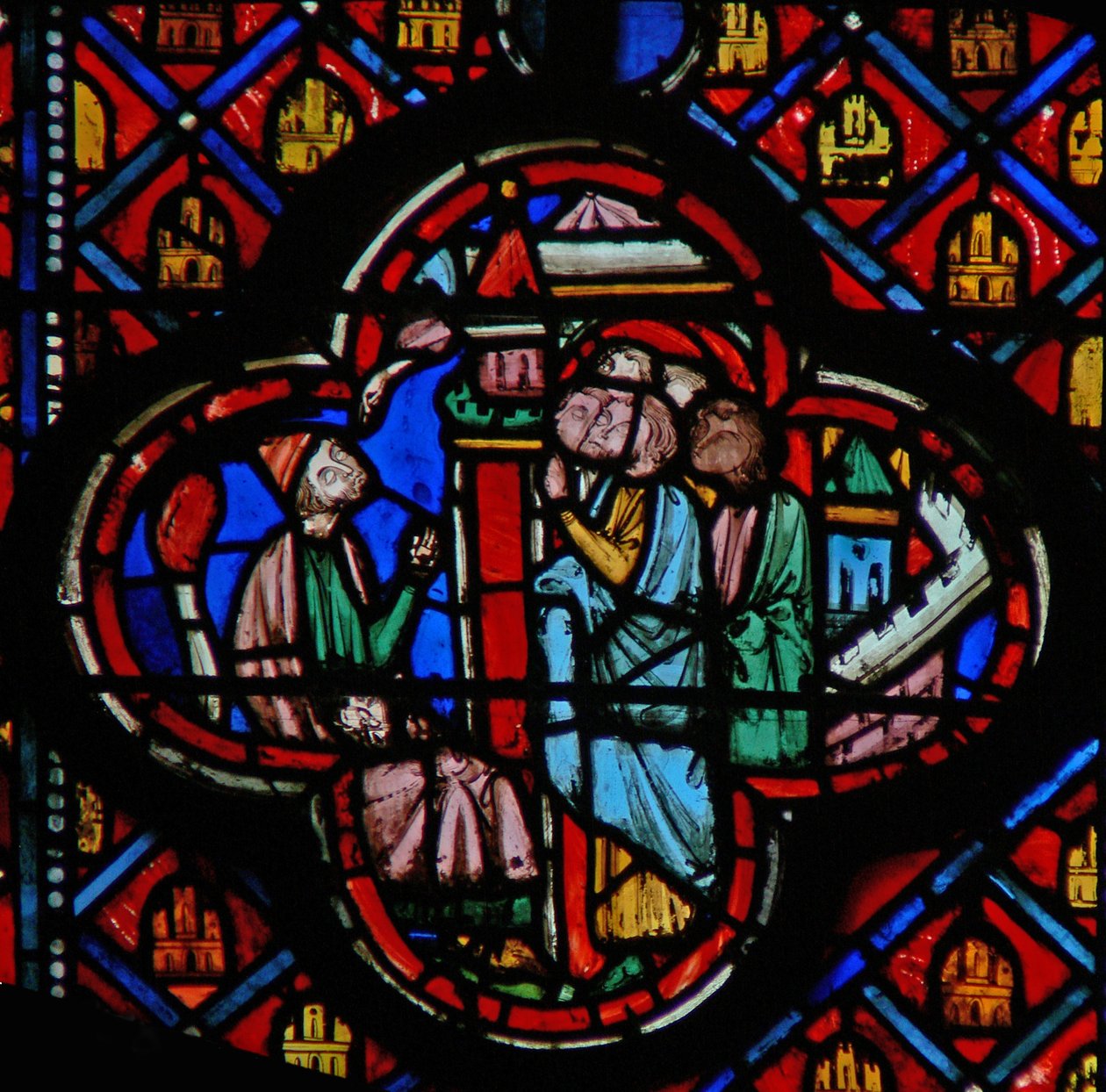 Window w10 Ezékiel a néphez beszél Ez XIV 1 alkotó: French School