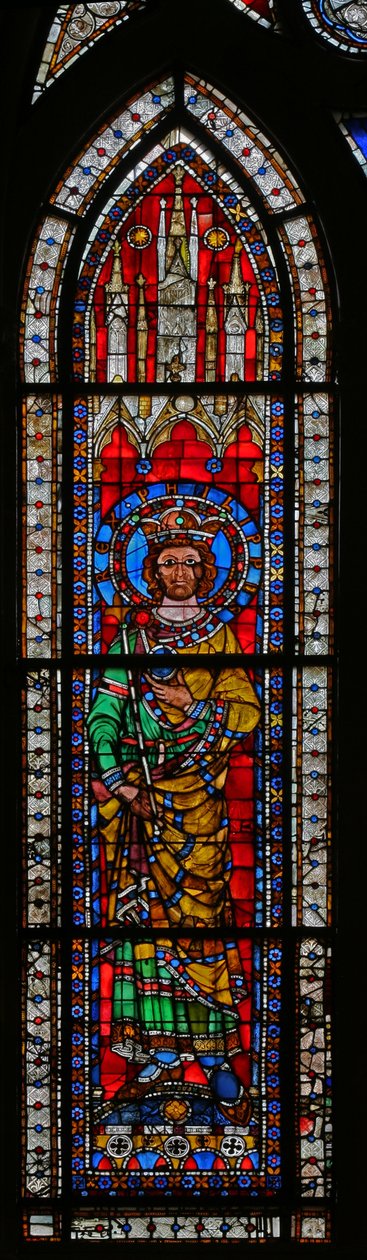 Philippe de Souabe császárt ábrázoló w11-es ablak alkotó: French School