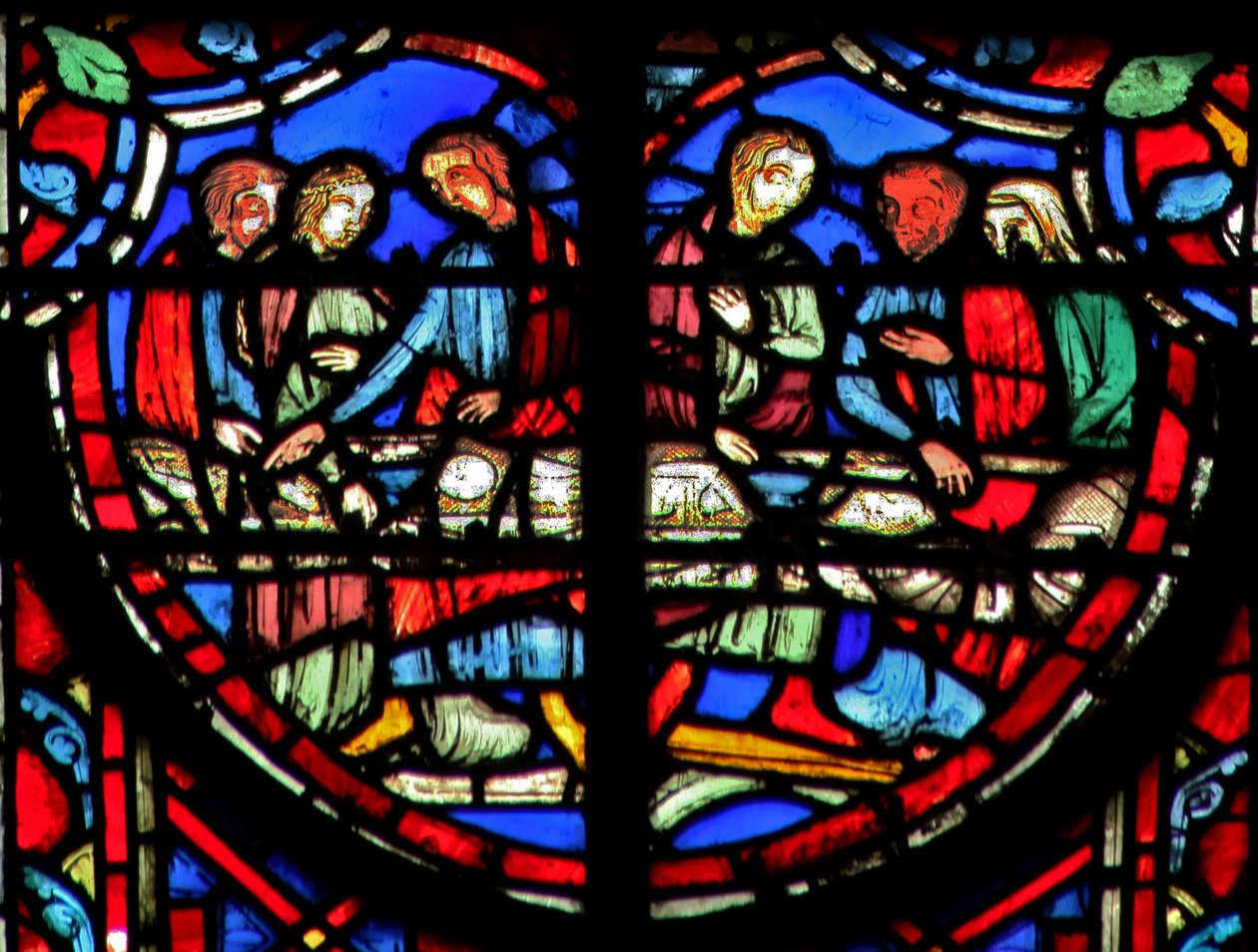 Window w11 Tóbiás és Sára Tob esküvője VIII. 21-22 alkotó: French School
