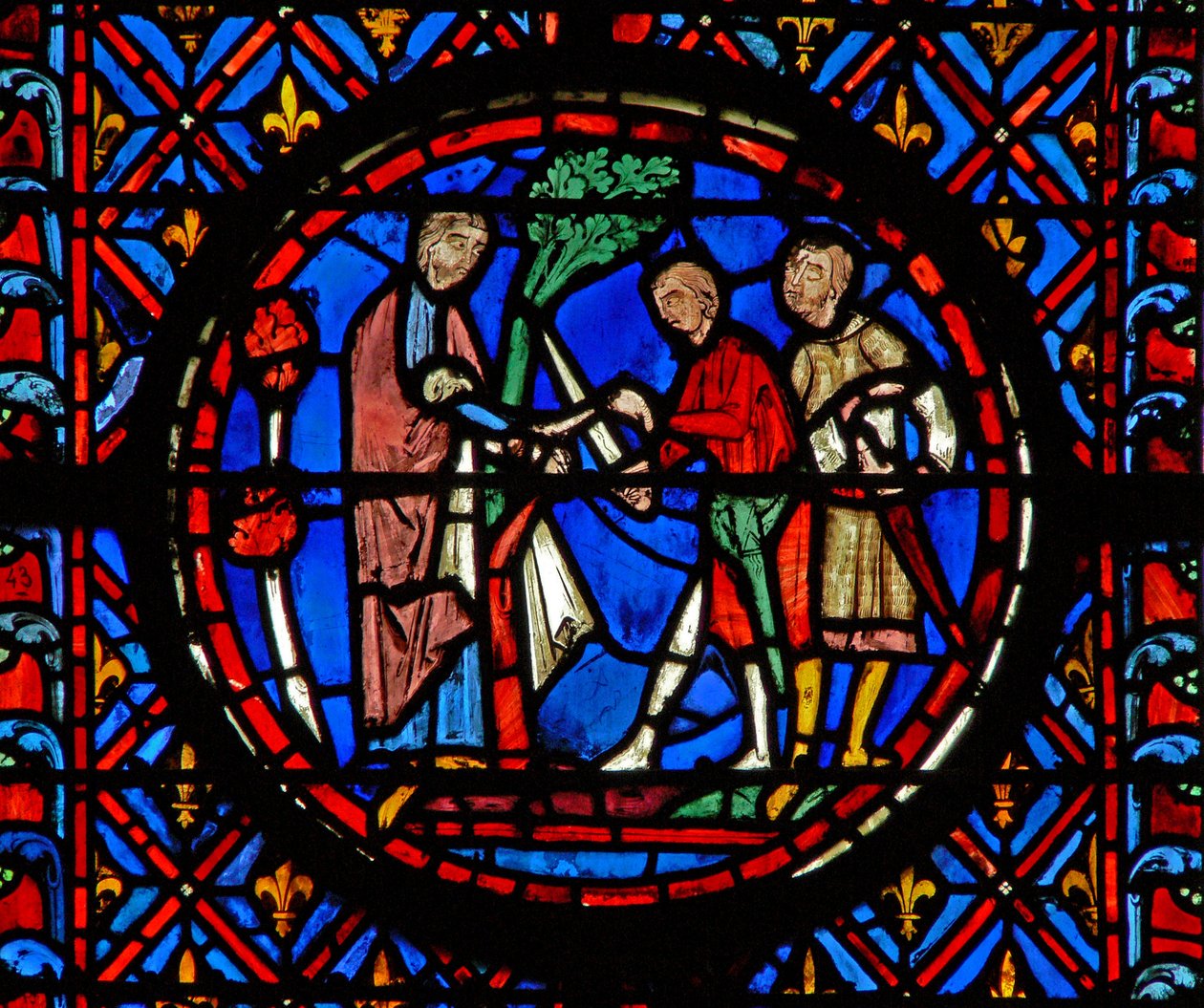 Window w12 Achior Judith VI 10 alkotó: French School