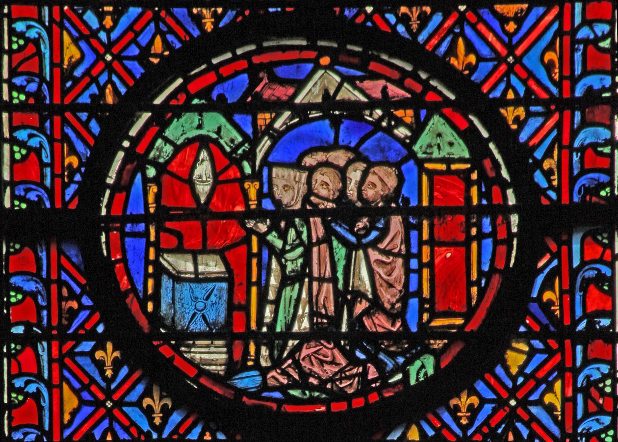 Ablak w12 Judit Istennek szentel egy anthemát Holofernészért XVI Judit 23 alkotó: French School