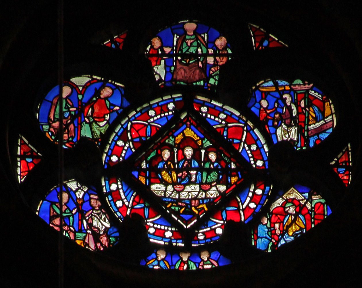 Window w12 Jób leszármazottai ünnepet tartanak alkotó: French School