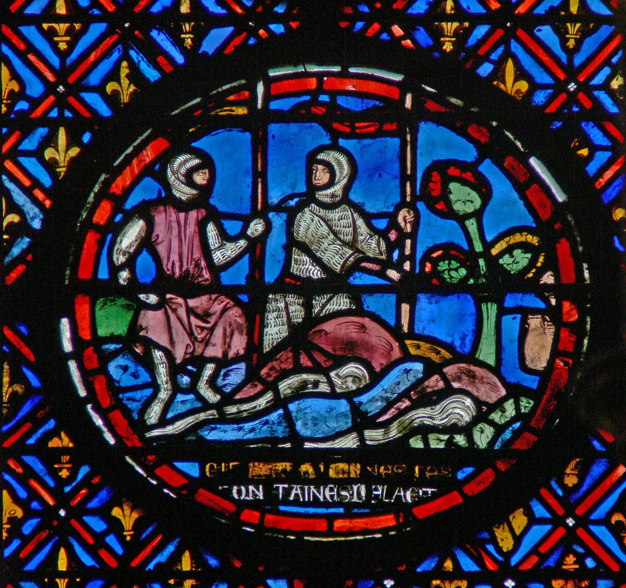 Ablak w12 a vízforrások őrzése Judit VII 9-11 alkotó: French School