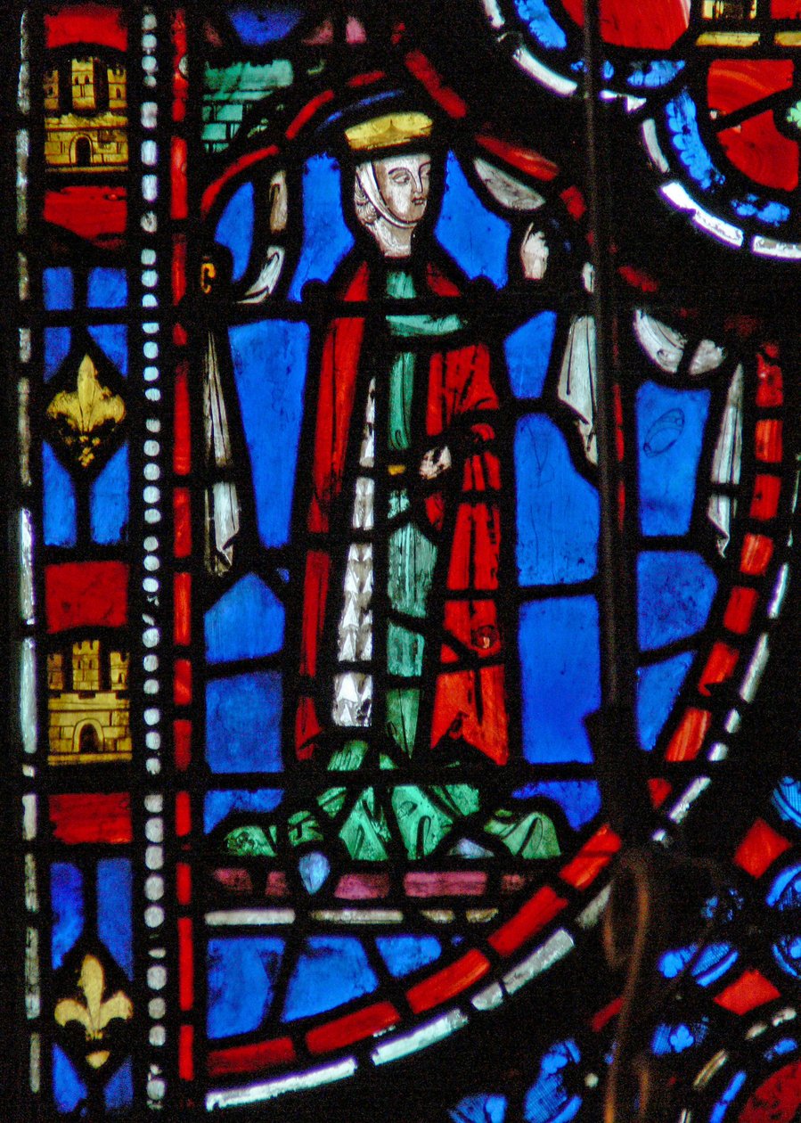 Window w13 Eszter rájön Ahasvérus összeesküvésére Esth II 22 alkotó: French School