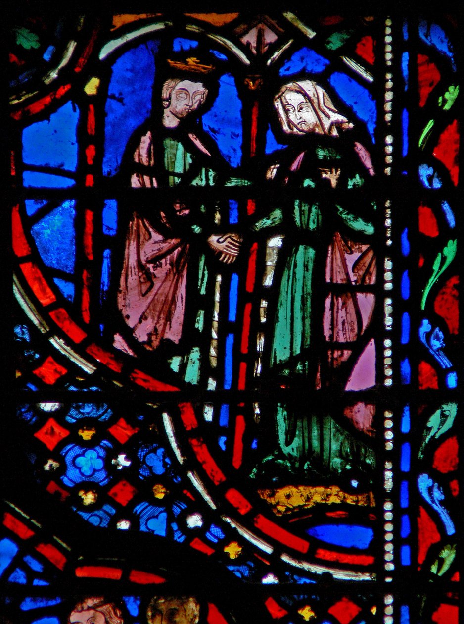 Window w14 David feleségül veszi Abigail I Sam XXV 42 alkotó: French School