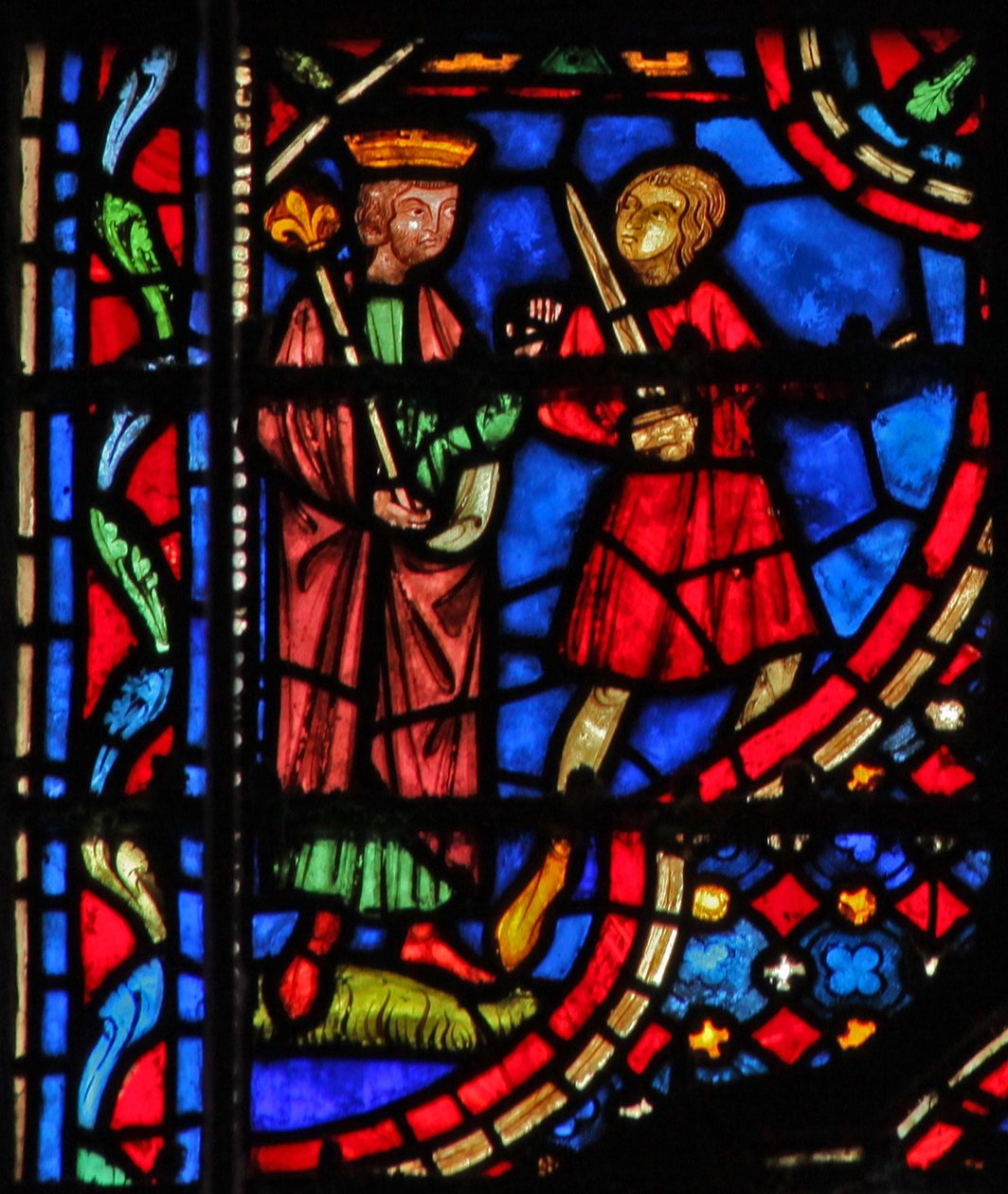 Ablak w14 Dávid megparancsolja Betsabének, hogy hozzák eléje II. Sám XI 4 alkotó: French School