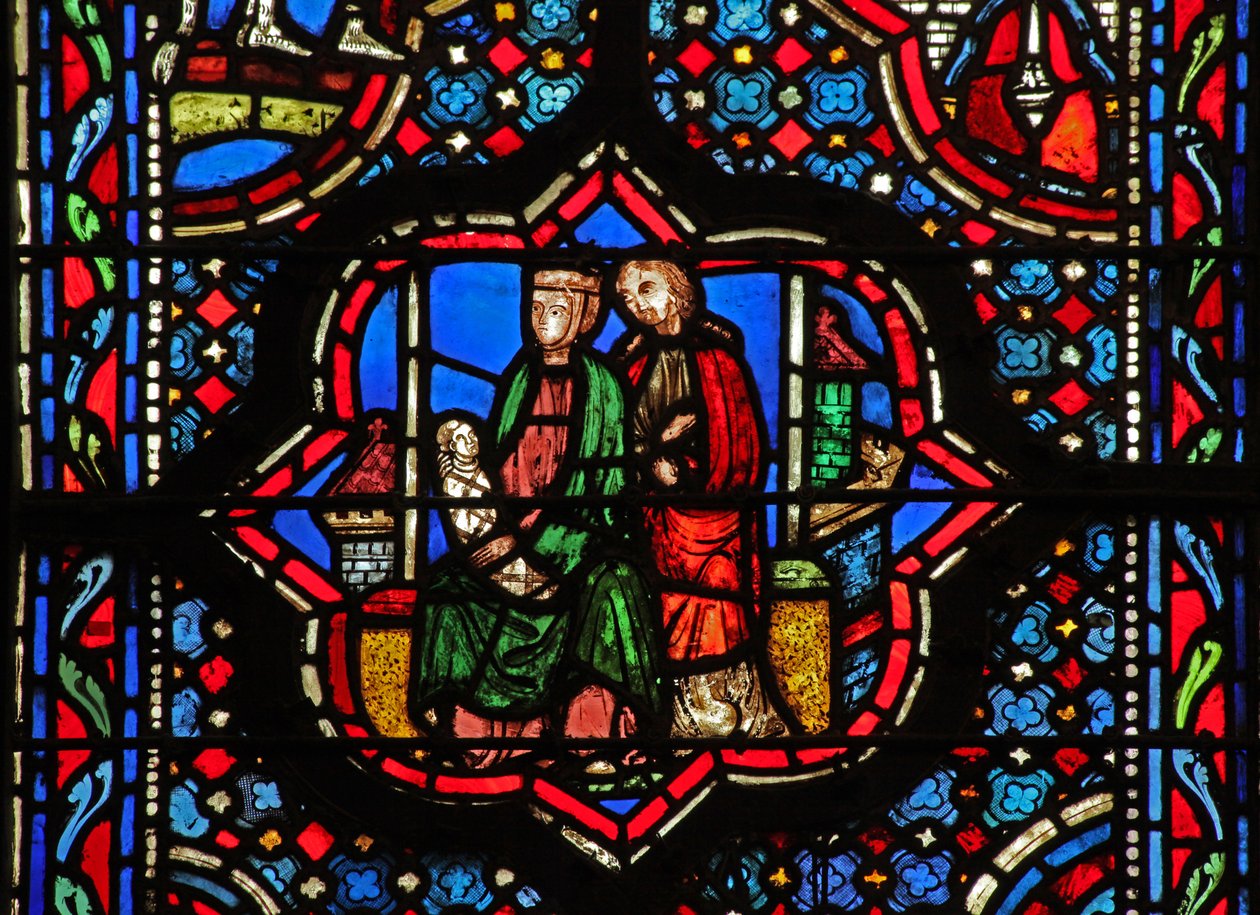 Window w14 Pennina és Anne I Sam 1 2-3 alkotó: French School