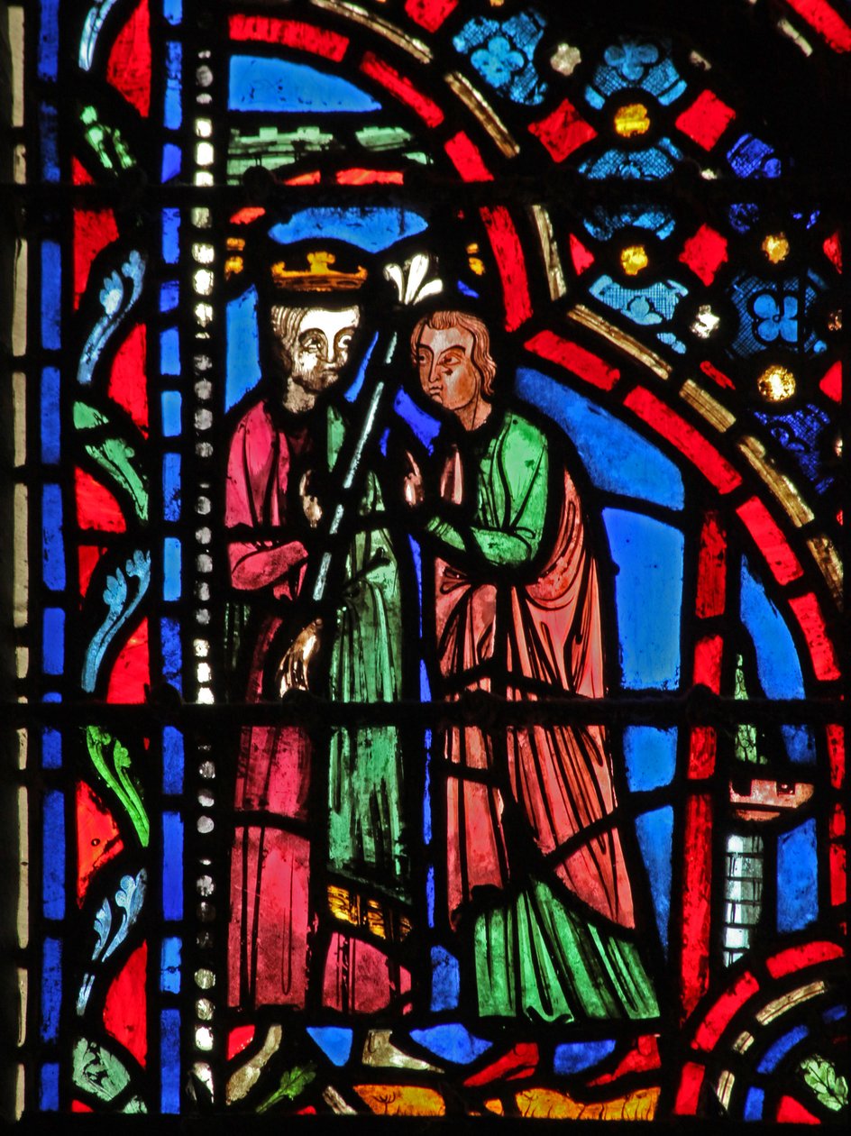 Ablak w14 Saul királlyá tette I. Sam X 24 alkotó: French School