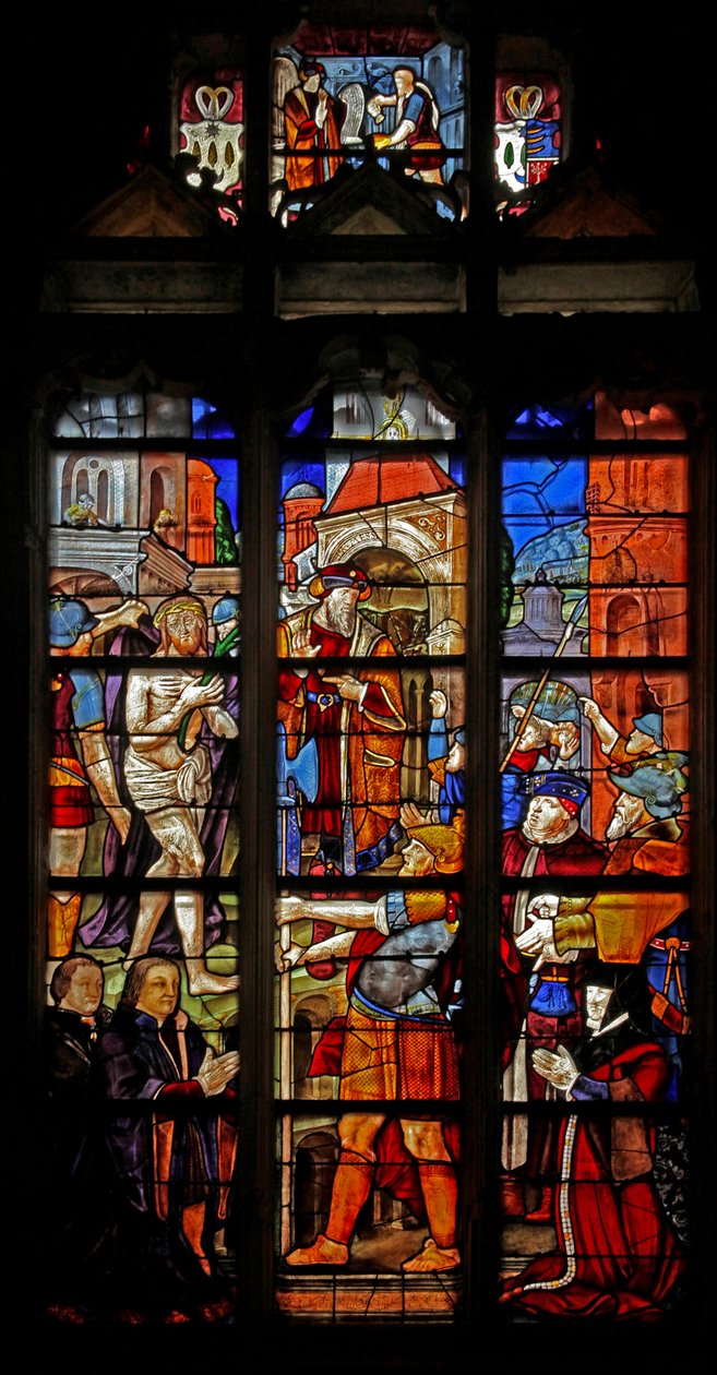 A w16-os ablak, amely Durer utáni Ecce Homo-t ábrázolja alkotó: French School