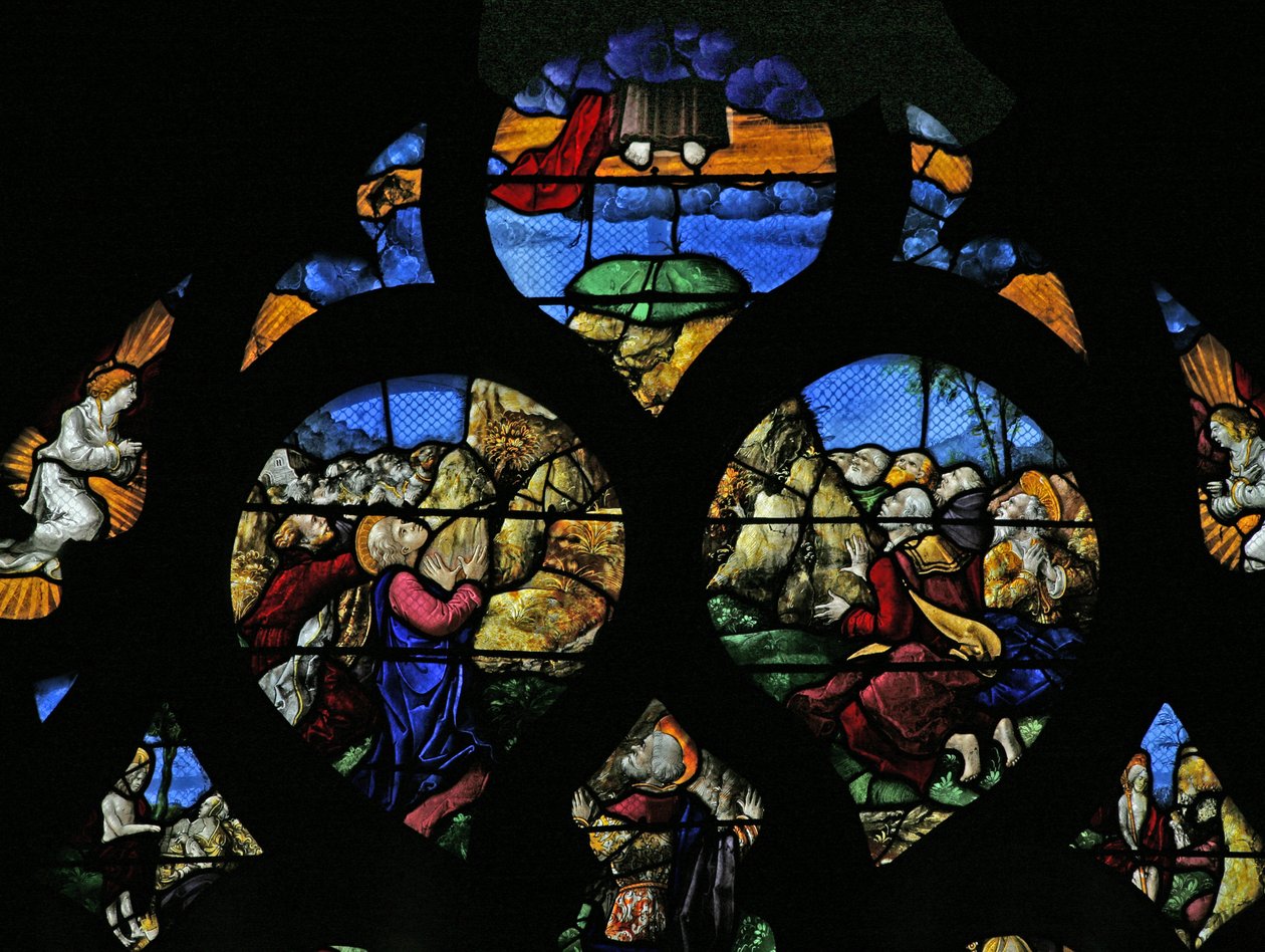 w17 ablak, amely a Felemelkedést ábrázolja alkotó: French School