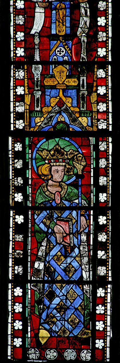 St Louist ábrázoló w200 ablak alkotó: French School