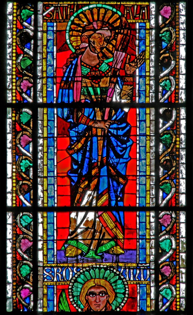 St Attale-t ábrázoló w202-es ablak alkotó: French School
