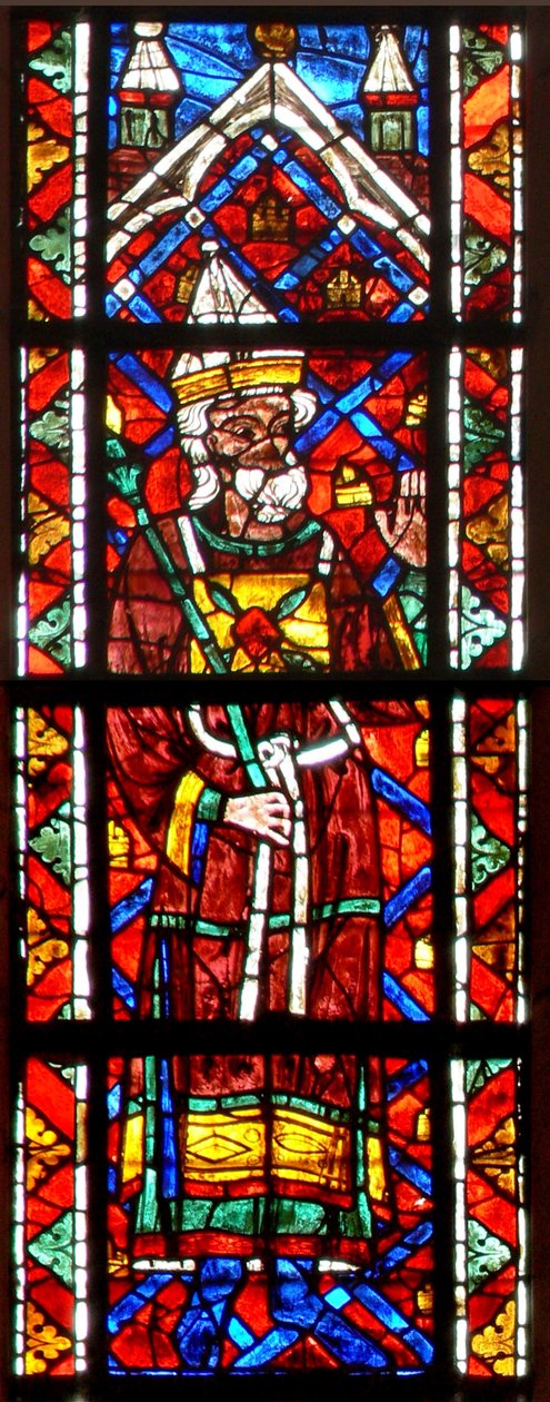 Aaront ábrázoló w203 ablak alkotó: French School