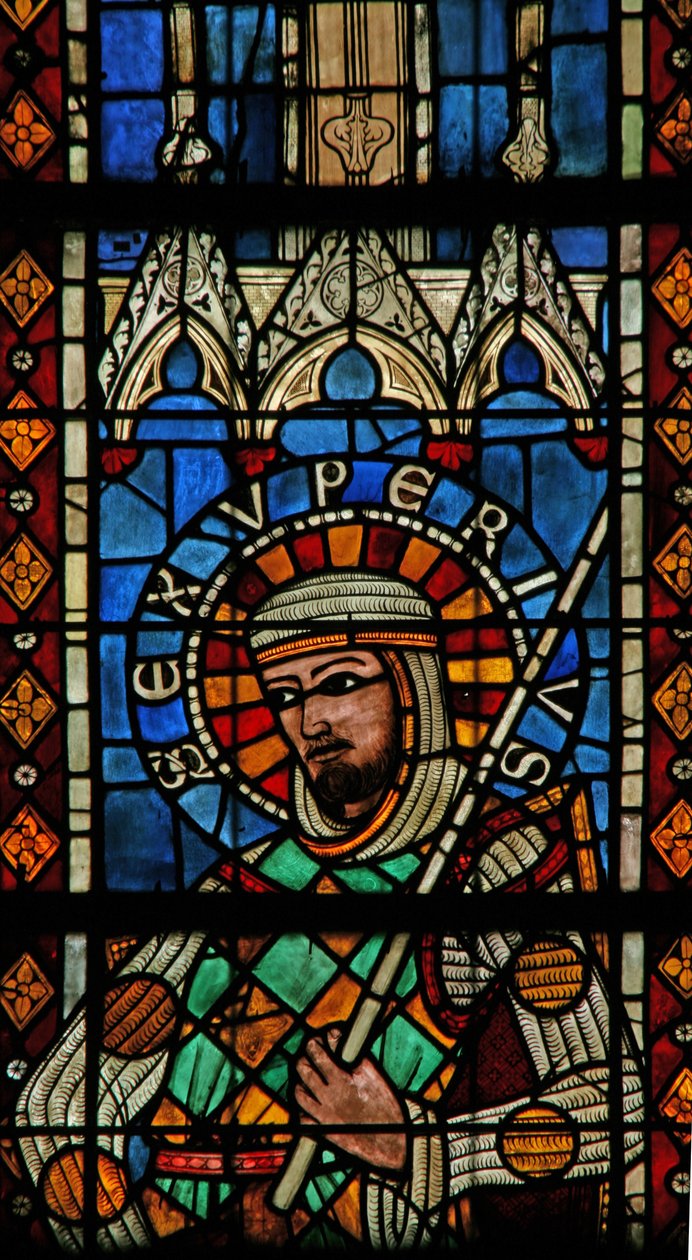 St Exuperyt ábrázoló w203 ablak alkotó: French School