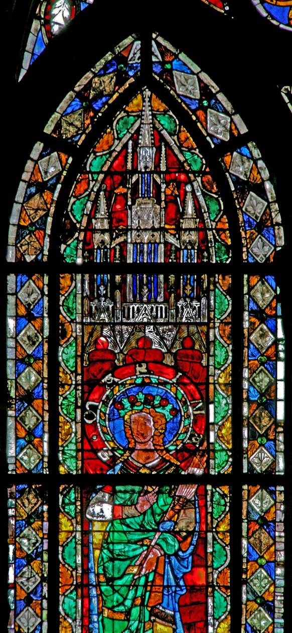 St Marine-t ábrázoló w204-es ablak alkotó: French School