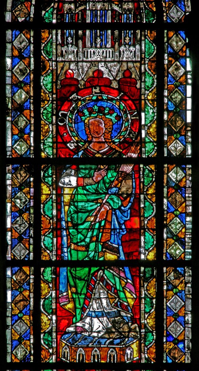 St Marine-t ábrázoló w204-es ablak alkotó: French School