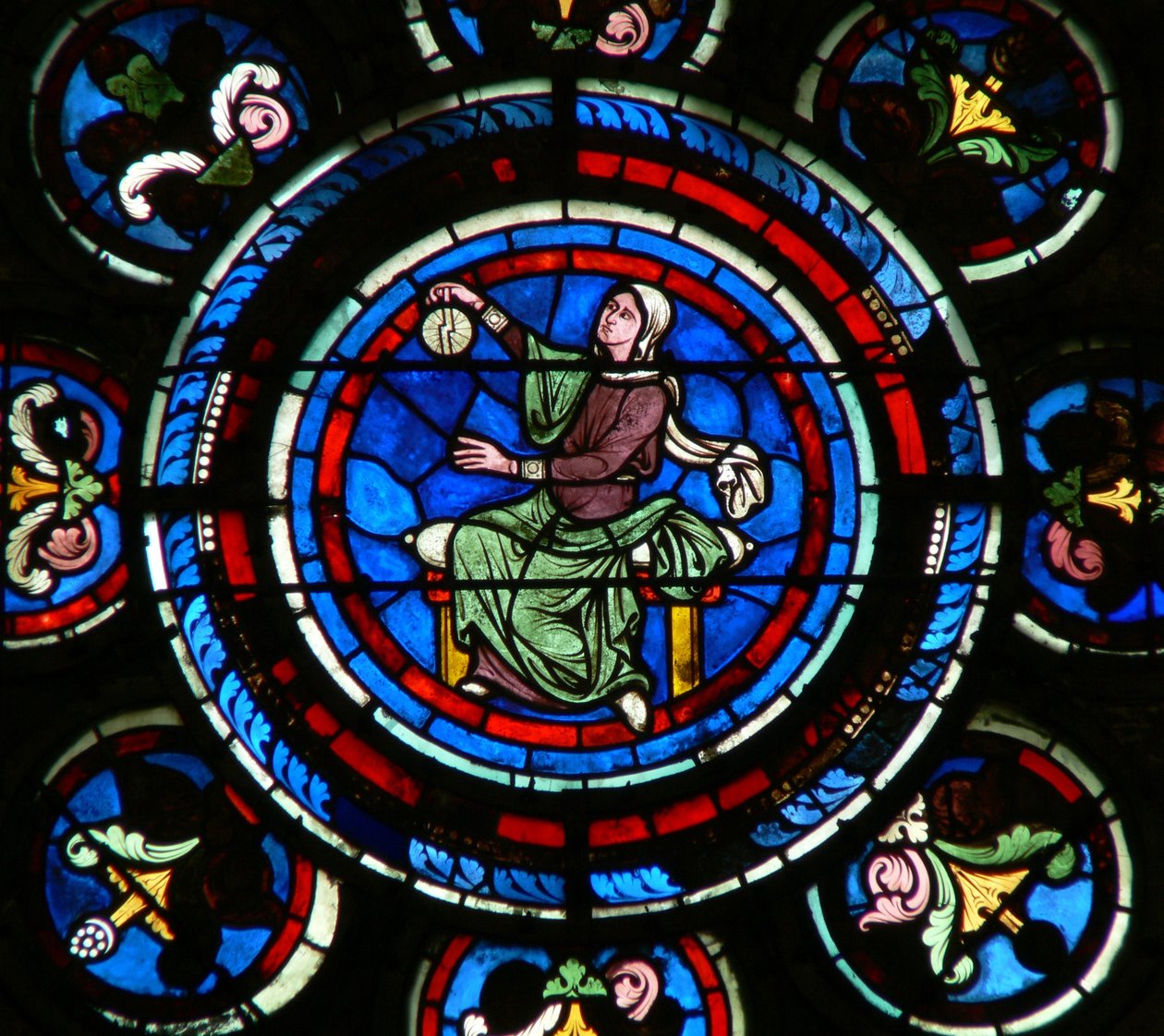 Ablak w235, amely a Liberal Arts: Astronomy-t ábrázolja alkotó: French School