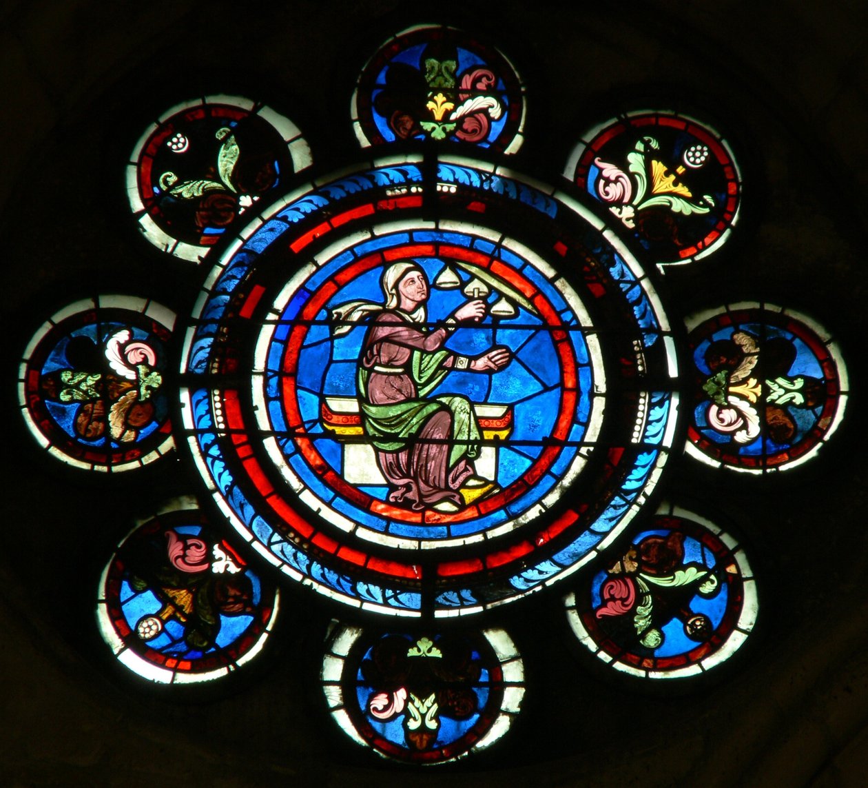 Ablak w235 a Liberal Arts: Zene (többnyire modern) képével alkotó: French School