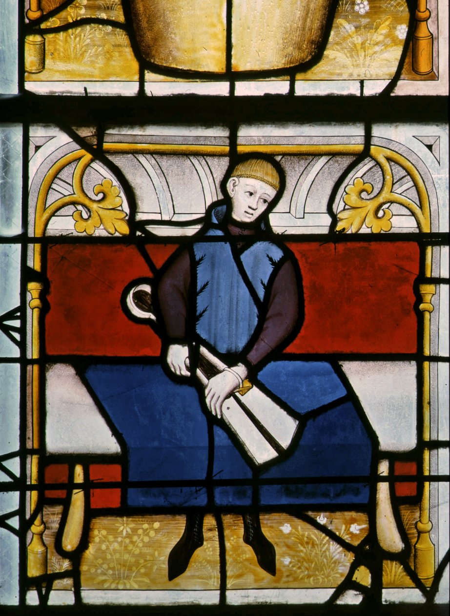 A w25 ablak, amely egy drapériát ábrázol a Drapers ablakban alkotó: French School