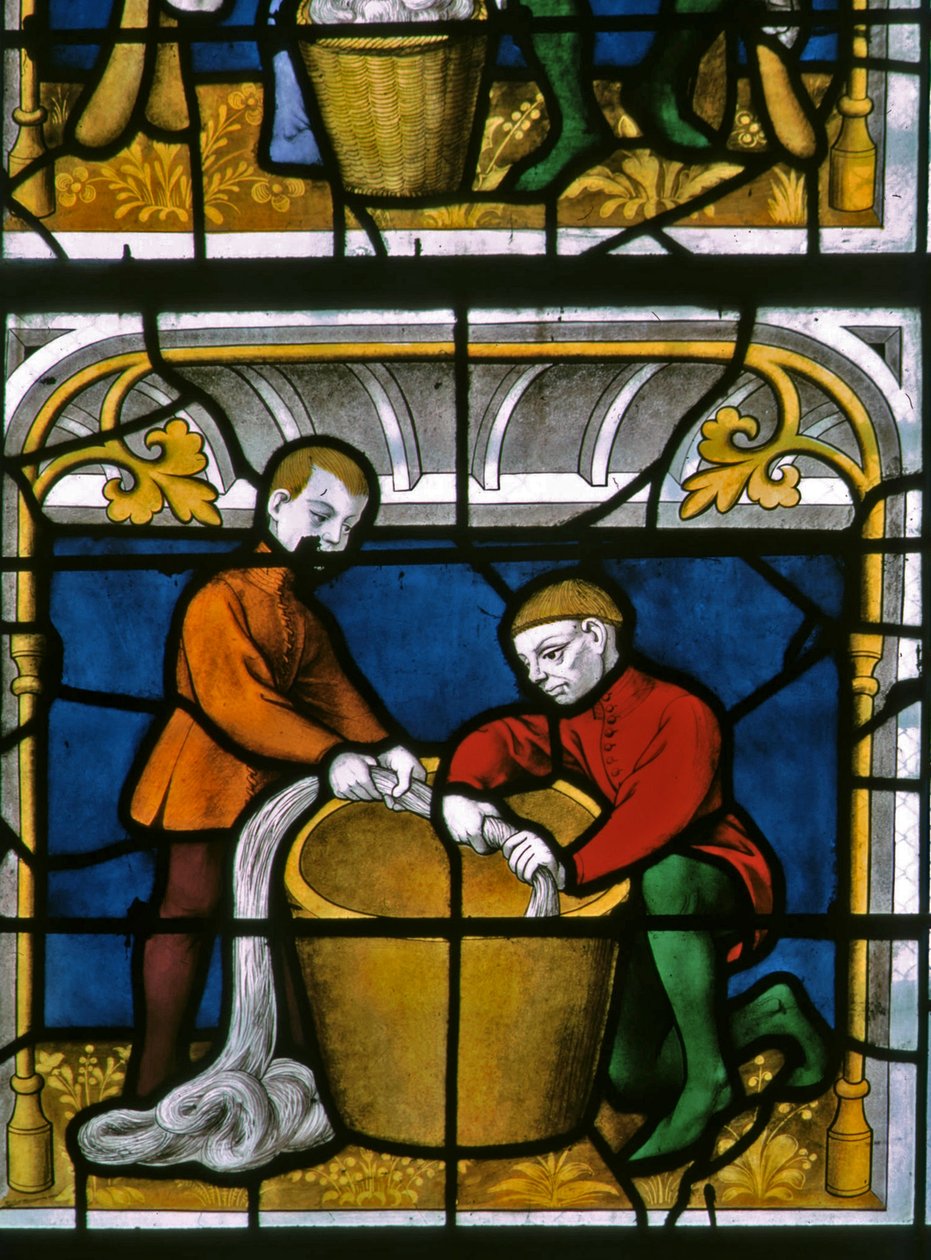 A w25 ablak, amely egy drapériát ábrázol a Drapers ablakban alkotó: French School