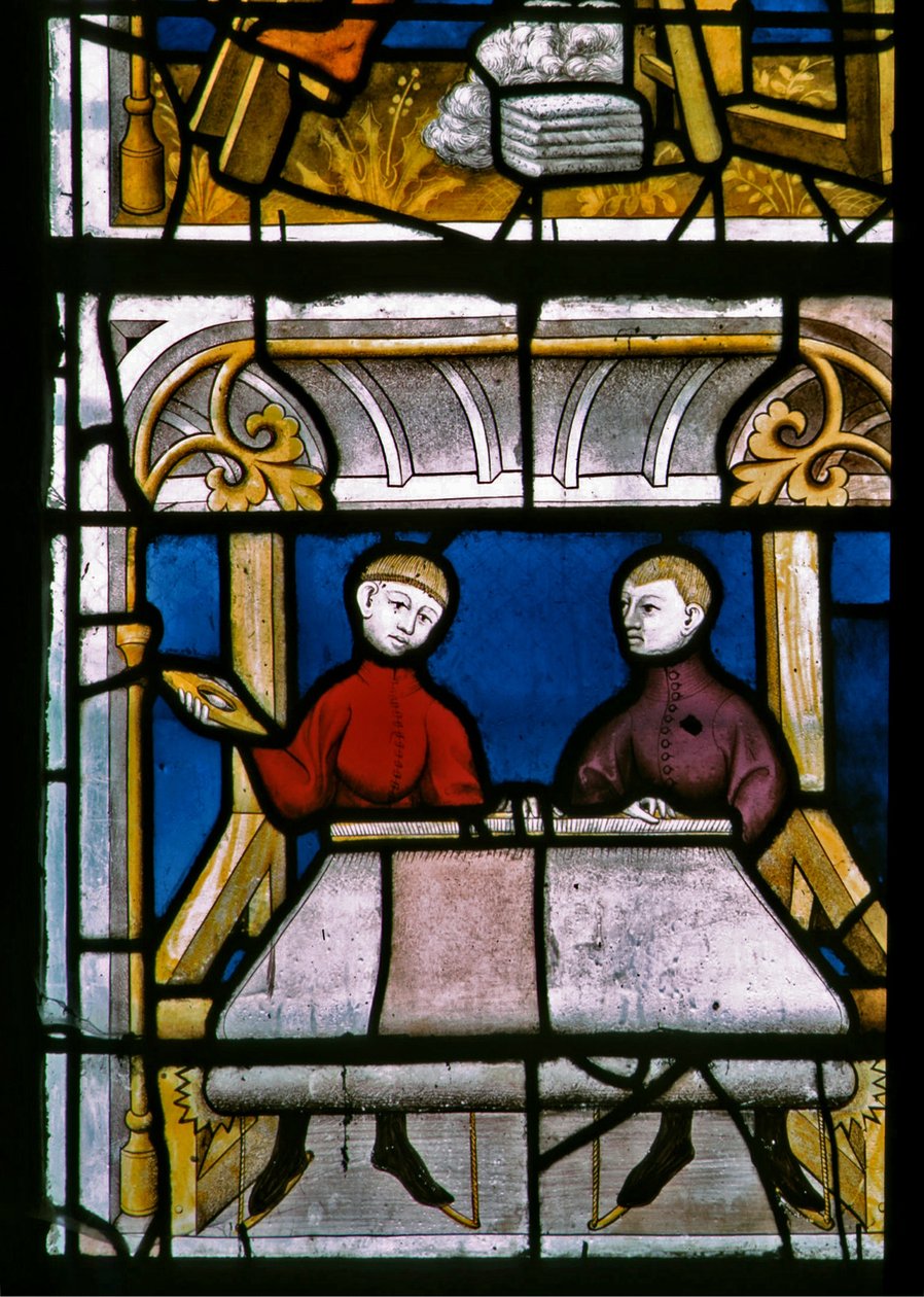 A w25 ablak, amely egy drapériát ábrázol a Drapers ablakban alkotó: French School