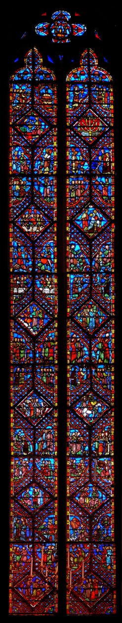 Window w2 az Exodus és a Leviticus könyvei alkotó: French School