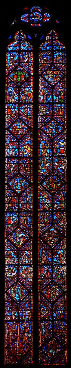 Window w2 az Exodus és a Leviticus könyvei alkotó: French School