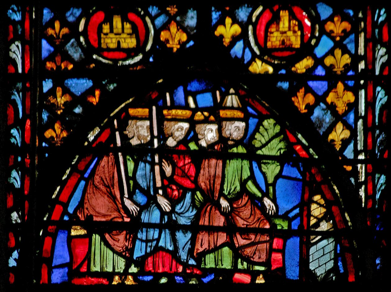 Ablak w3 Aarons botvirágok Numb XVII 9-10 alkotó: French School