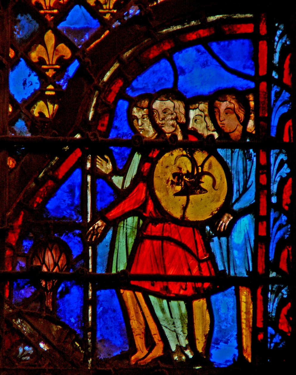 Window w3 Mózes elrendeli a tisztátalan Numb V 3-4 kiűzését alkotó: French School