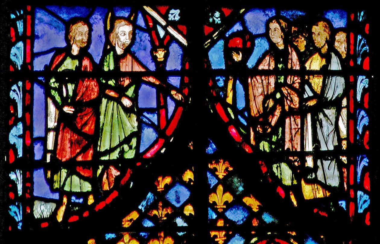 Window w3 Mózes a néphez beszél Numb XX 13 alkotó: French School