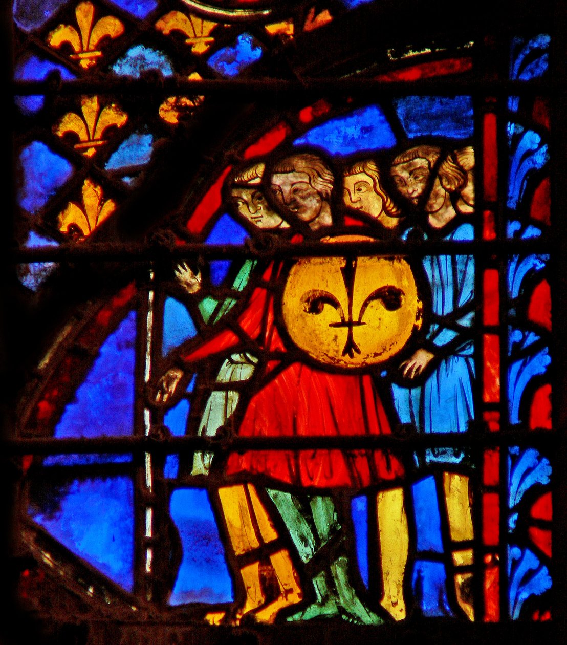 Window w3 12 ember küldése az Ígéret Földjére Numb XIII 1-20 alkotó: French School