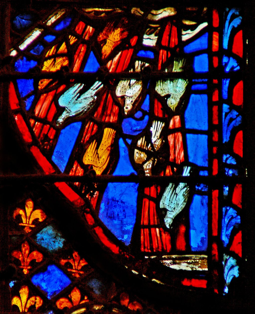 Window w3 a fürj megjelenése Numb XI 31 alkotó: French School