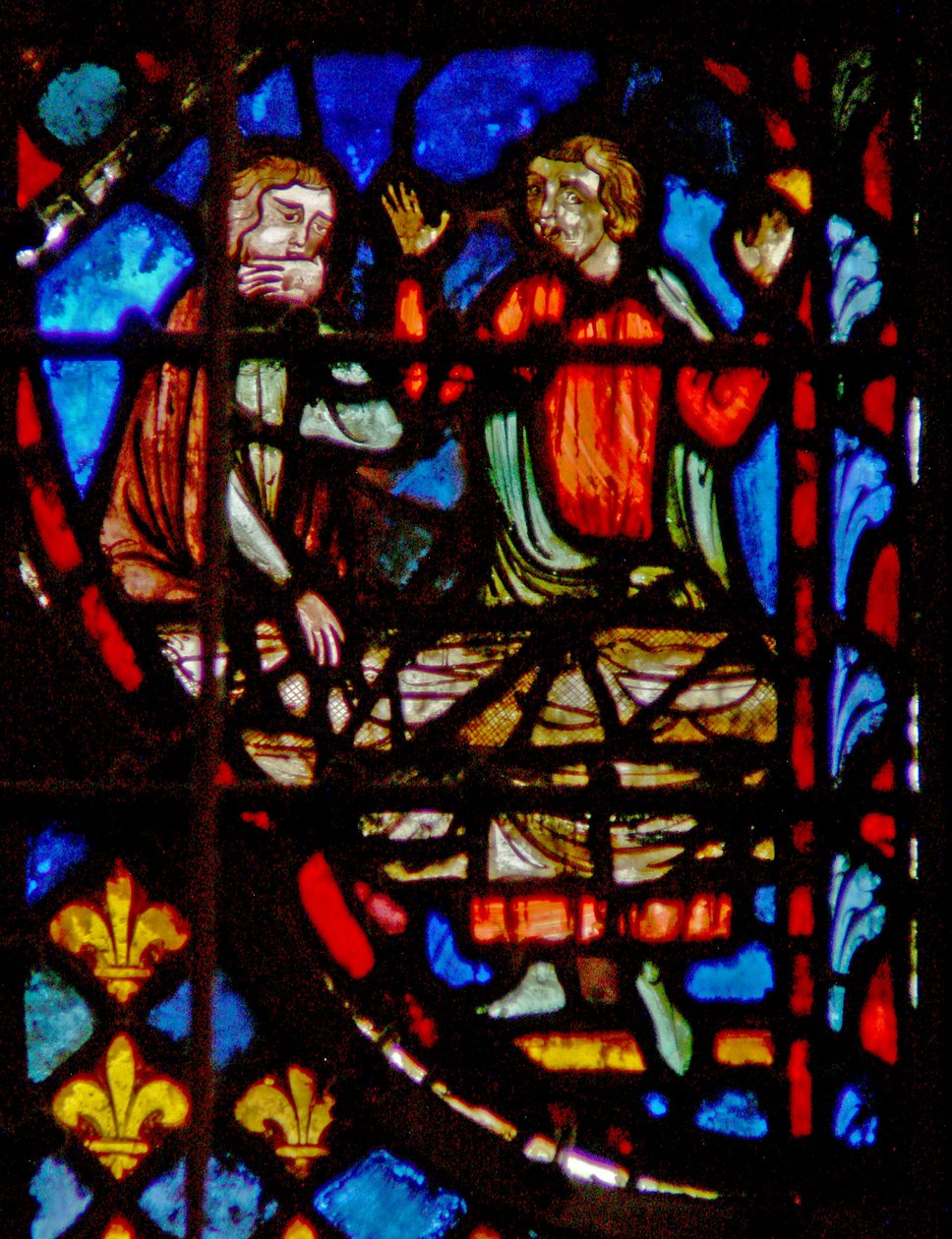 Window w3 the A nép megbüntetése pestissel Numb XI 33-34 alkotó: French School