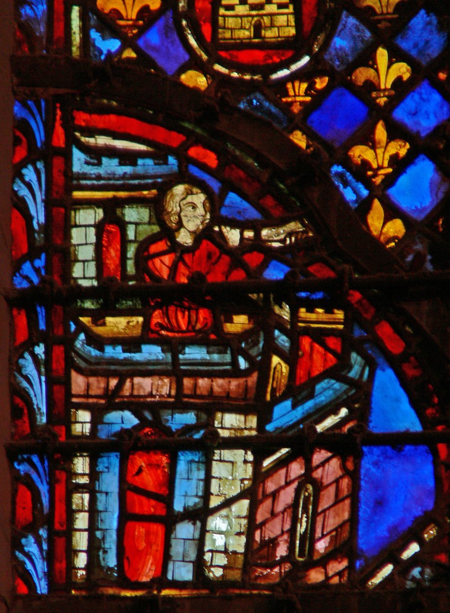 Window w3 a trombitaszó (a Sofar?) alkotó: French School