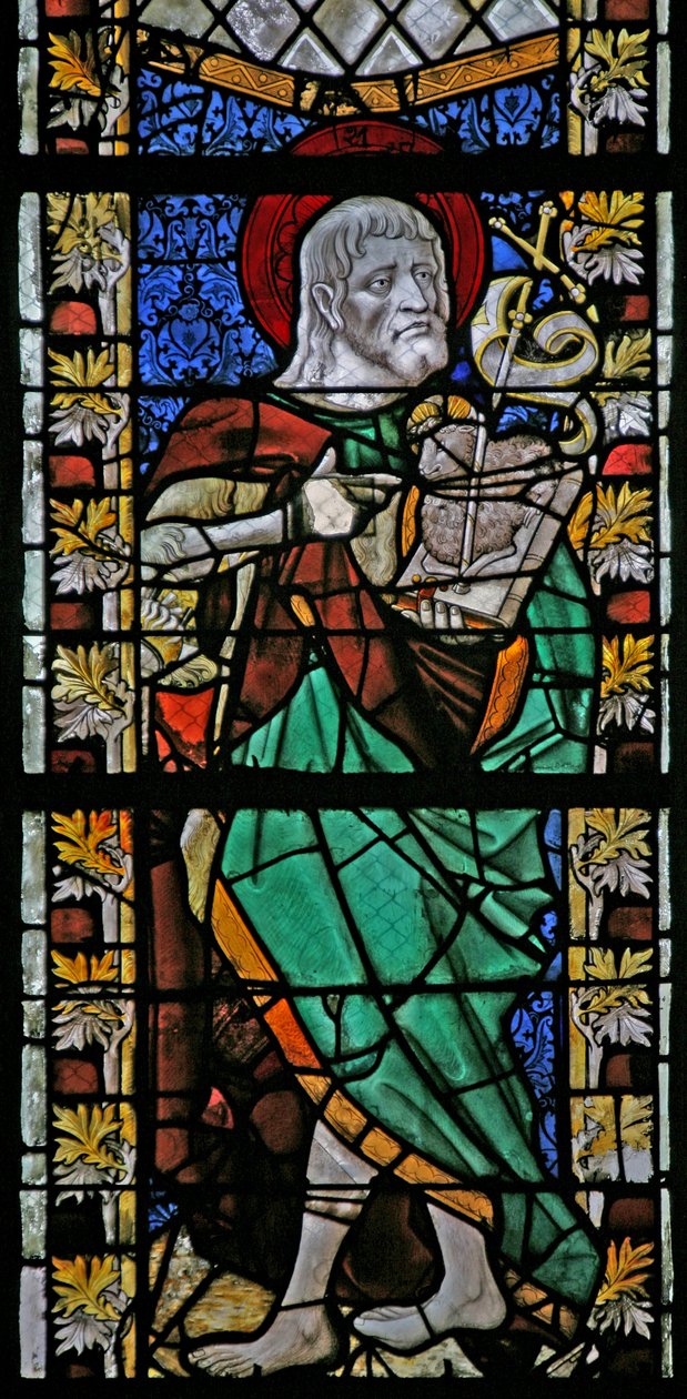 Keresztelő Szent Jánost ábrázoló w47-es ablak alkotó: French School
