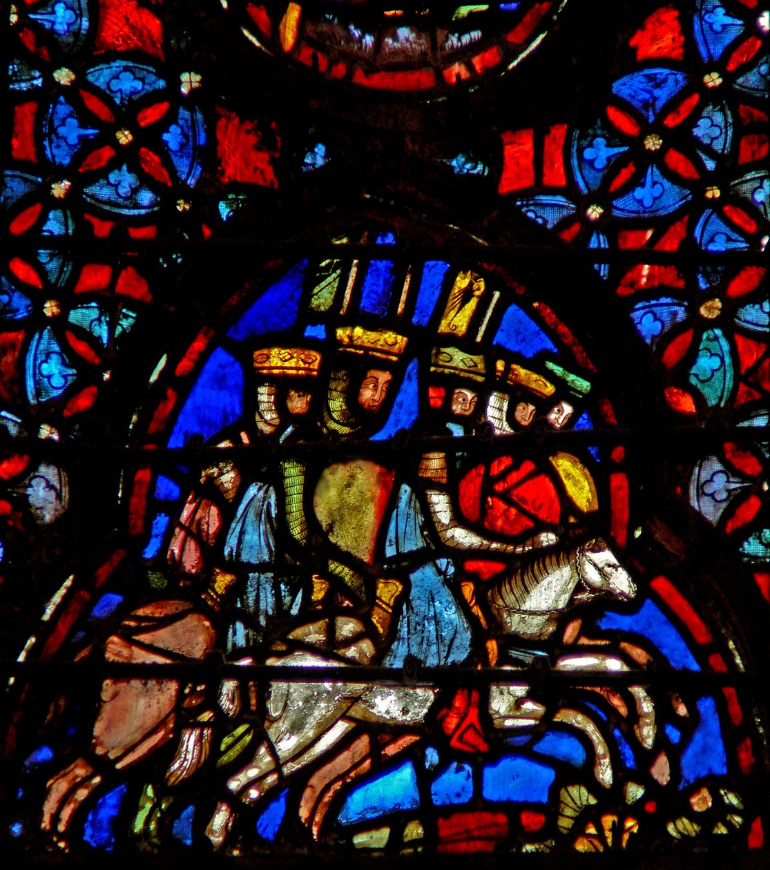 Window w4 Amorita királyok menekülnek Josh X 19-20 alkotó: French School