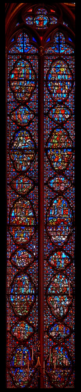 Window w4 Józsué könyve alkotó: French School