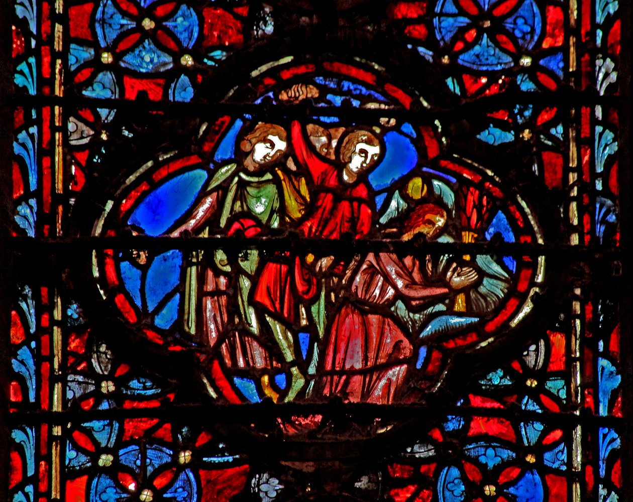 Window w4 Ákán és családja büntetése Josh VII 20-26 alkotó: French School