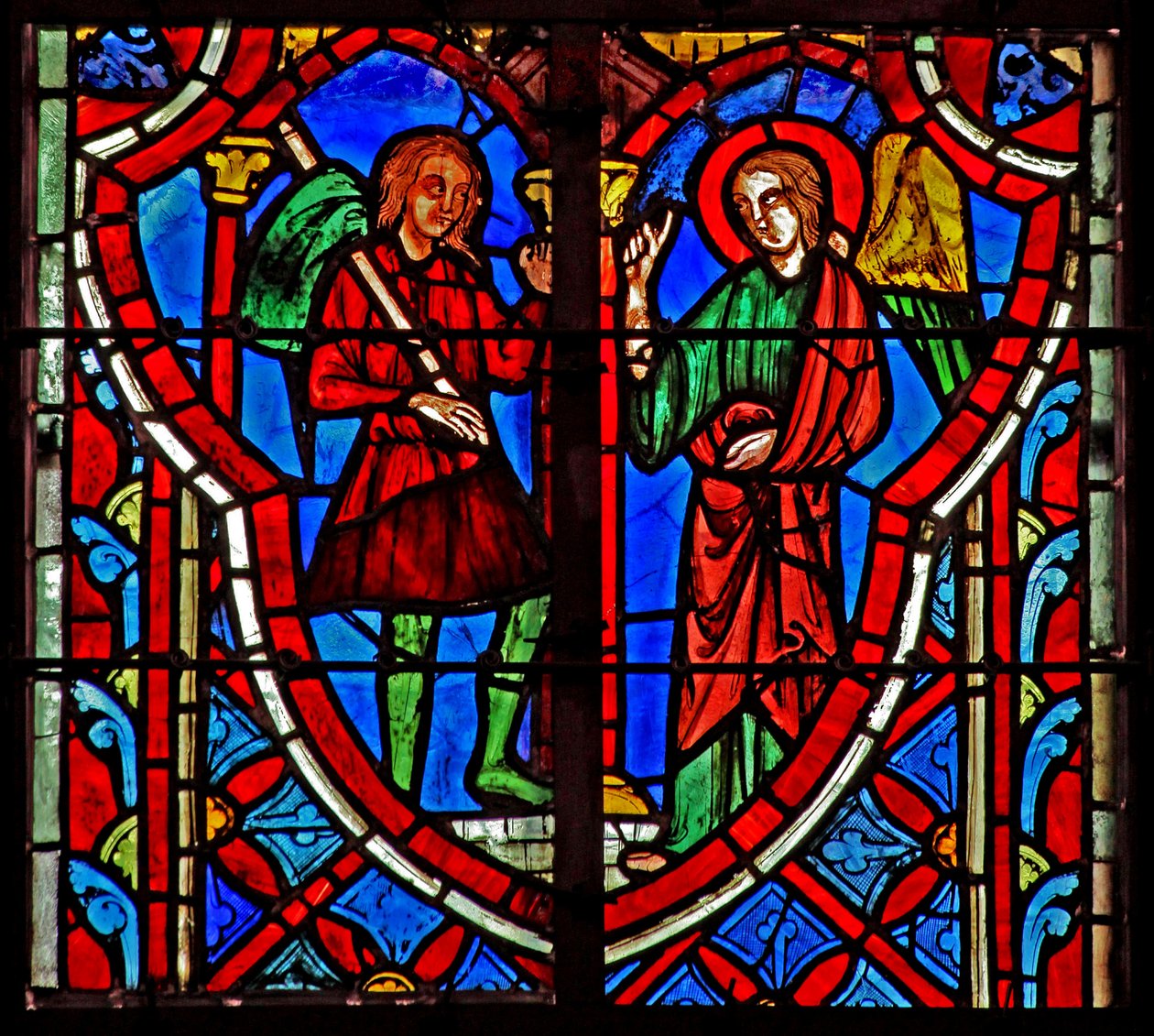 Window w5 Gideon találkozik és angyal. Bírák VI 11 alkotó: French School