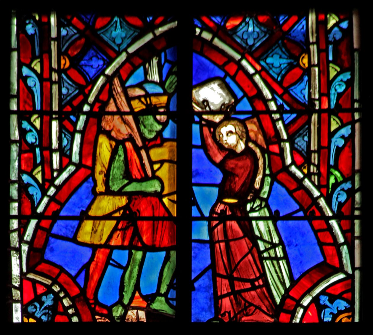 Ablak w5 Jefte találkozik a lányával. Bírák XI 34-35 alkotó: French School