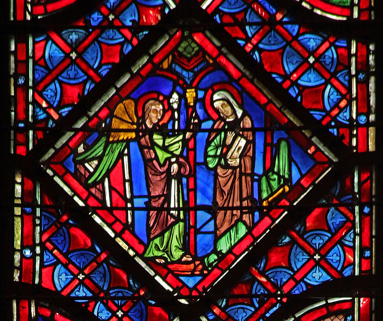Window w6 az Angyali üdvözlet alkotó: French School